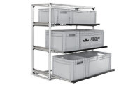 Regalsystem Quer Auszug Breite 600 - 900 mm