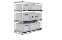 Regalsystem Quer Auszug Breite 600 - 900 mm