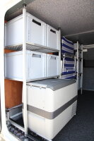 Auszugssystem für Kühlboxen im Regalsystem L65...