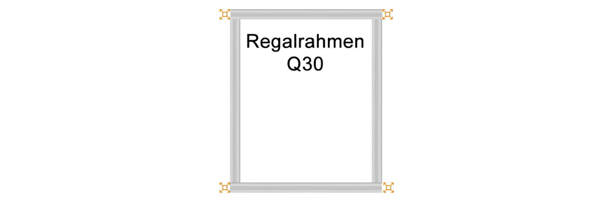 Regalrahmen Q30 - Verstärkte Ausführung